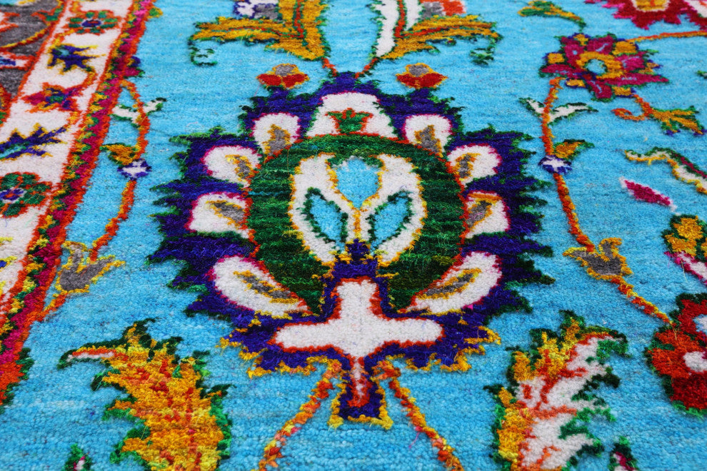 Wool & Silk Persian Handmade Rug 9' 0" X 11' 11" - Q15811