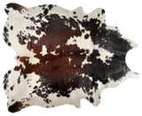 KOBE COWHIDE RUG Aprox  5' x 7' TRICOLOR DARK