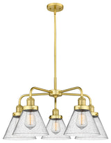 Innovations Cone 5 25.75" Chandelier Satin Gold