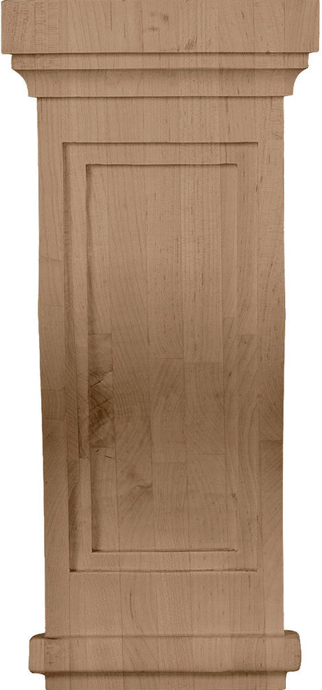 7 1/2"W x 8"D x 17"H Charleston Mission Corbel, Cherry