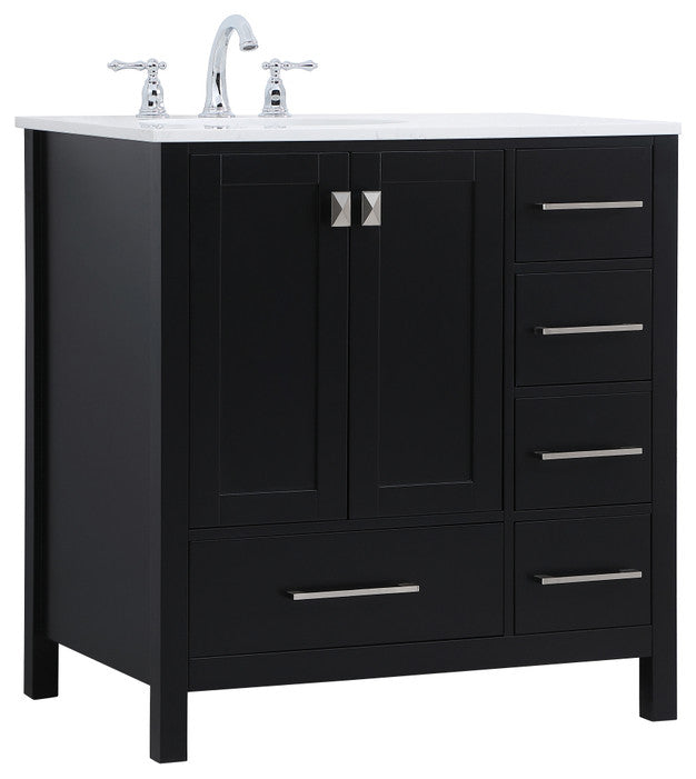 Isabel Black 32" Single Sink Bathroom Vanity