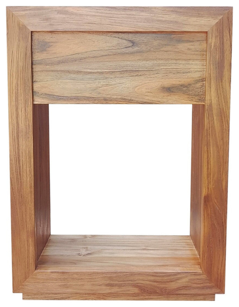 Rennes 24" Reclaimed Wood Vanity in Natural Teak- Cabinet