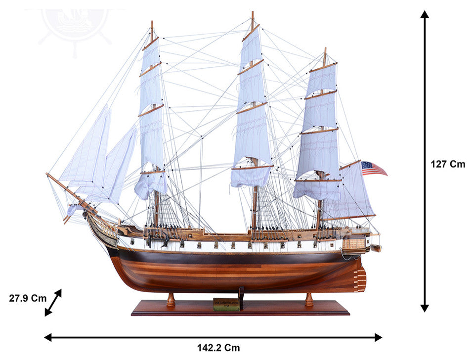 USS Constellation Xl Museum-quality Fully Assembled Wooden Model Ship