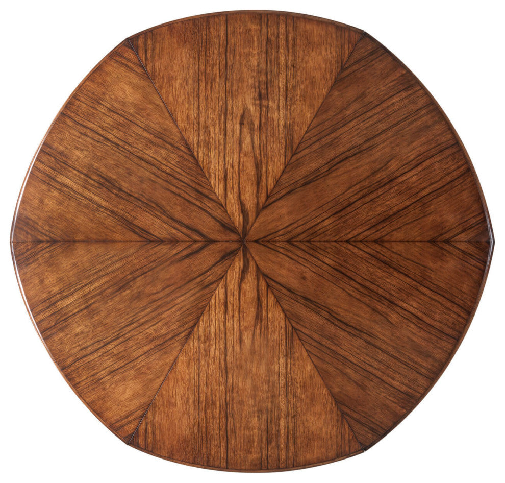 Art Deco Style Round Extending Dining Table