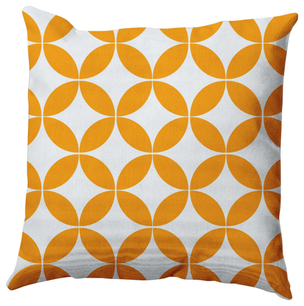 Eye Opener Decorative Throw Pillow, Mango, 18"x18"
