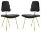 Ponder Dining Side Chair Set of 2, Black
