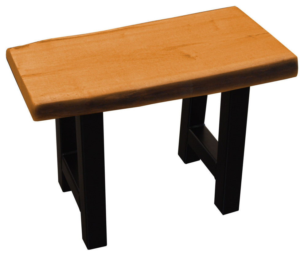 Live Edge Locust Ridgemont Bench, Natural Stain, 2 Foot