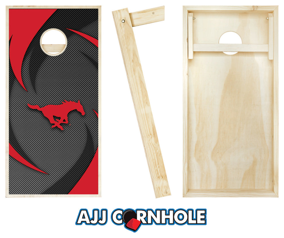 Southern Methodist Swoosh Cornhole Set