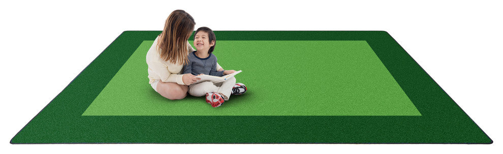 All Around Rug, Green, Rectangle, 129"x92"