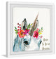 "Born Unicorn" Framed Painting Print, 18"x18"