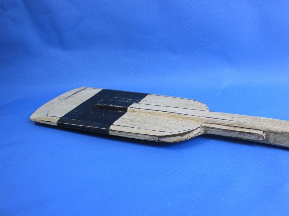 Wooden Rustic Squared Rowing Oar With Hooks, King 50''