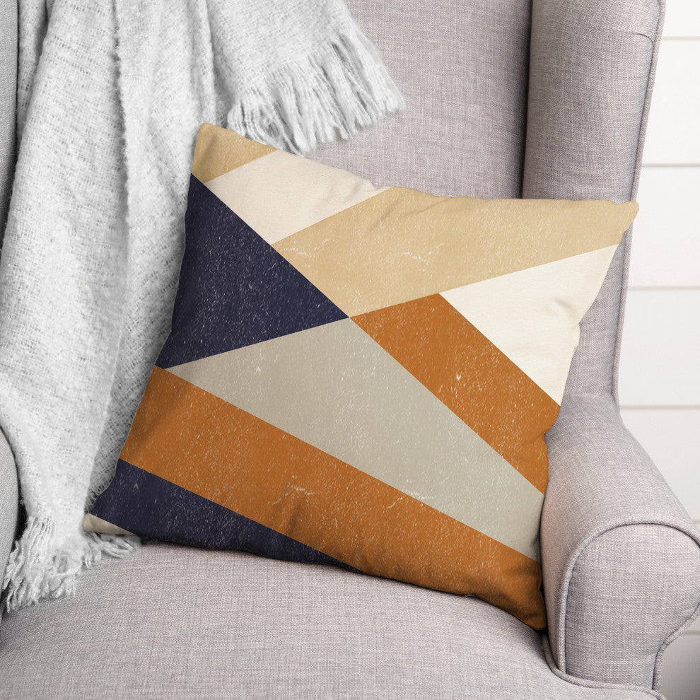 Fall Abstract Shapes 18x18 Indoor/Outdoor Pillow