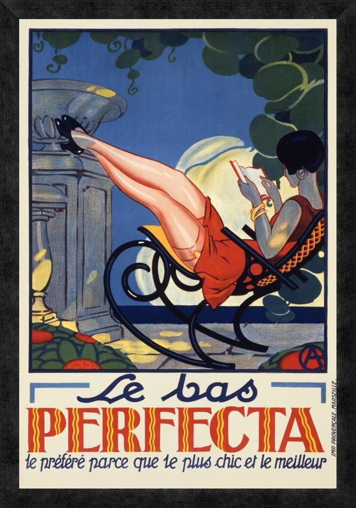 "Le Bas Perfecta" Framed Canvas Giclee, 23"x32"