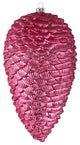 Vickerman N187245D 7" Mauve Matte Glitter Pinecone Christmas Ornament, 4 Per Set