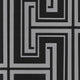 Shades, Damask Geometric Graphic Black, Light Violet Wallpaper Roll