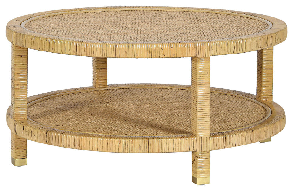 Amara Rattan Coffee Table, Natural