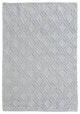 5"x7" Gray Diamond Lattice Modern Area Rug