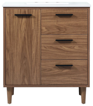Bailey 19" Modern Walnut Brown-Light Bathroom Vanity