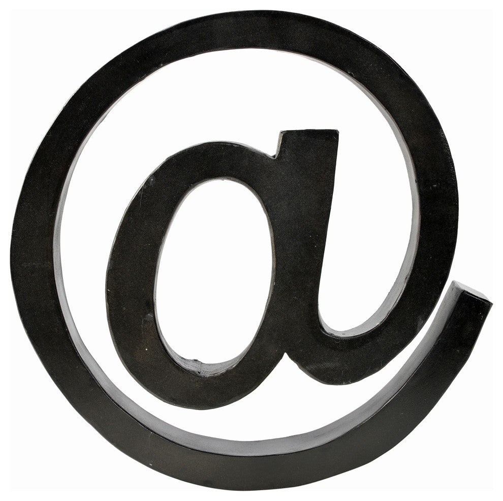 Metal Letter on 12" High, Raw Metal Finish
