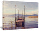 "Wooden Boardwalk To Clear Sea Water" Sea Bridge Canvas Art Print, 40"x30"