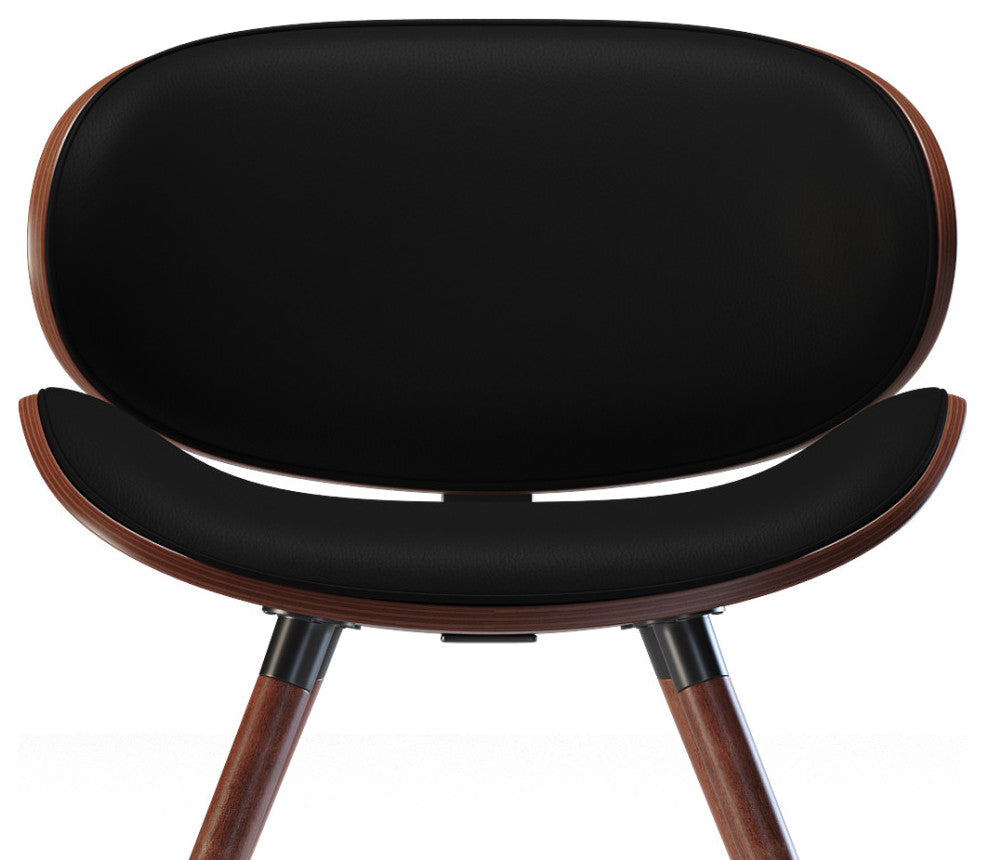 Marana Dining Chair in Black Vegan Faux Leather