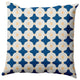 Button Up Decorative Throw Pillow, Dark Cobalt Blue, 26"x26"