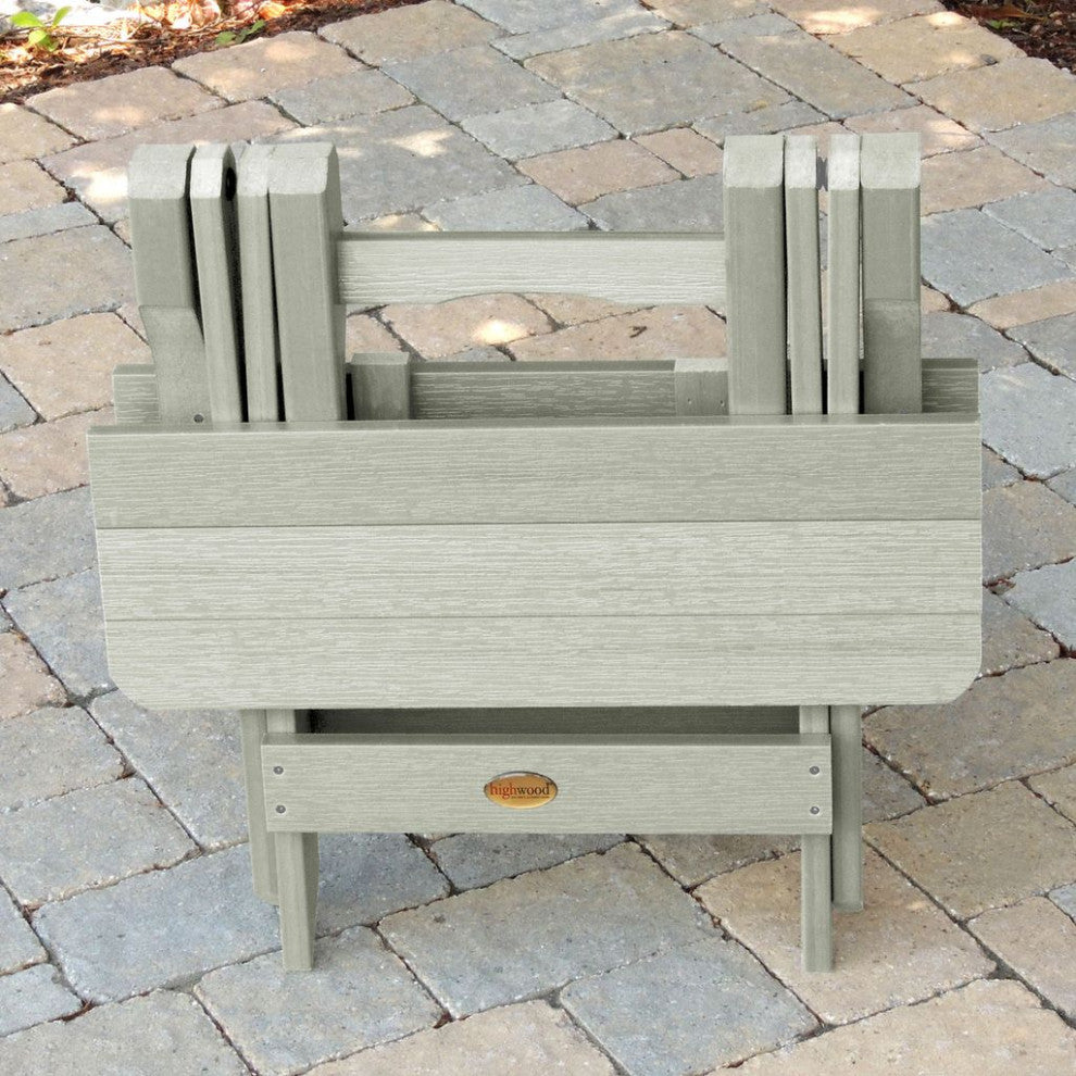 Folding Adirondack Side Table, Eucalyptus