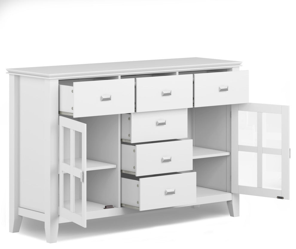 Artisan Solid Wood Sideboard Buffet, White