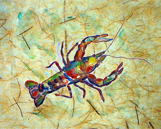 Betsy Drake Crayfish Outdoor Wall Hanging 24x30