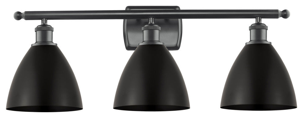 Ballston Dome Bath Vanity Light, Matte Black, Matte Black