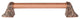 Florid Leaves Appliance Pull, Antique Copper, 16", Plain
