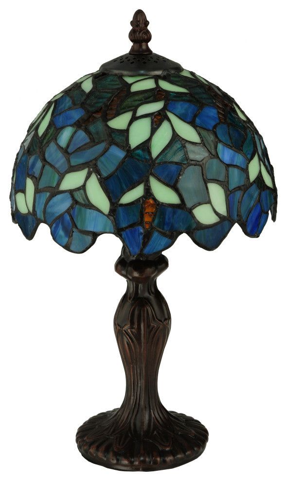 Meyda lighting 124812 14"H Nightfall Wisteria Mini Lamp