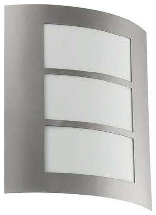 1x15W Outdoor Wall Light w/ Stainless Steel Finish & Acrylic Glass