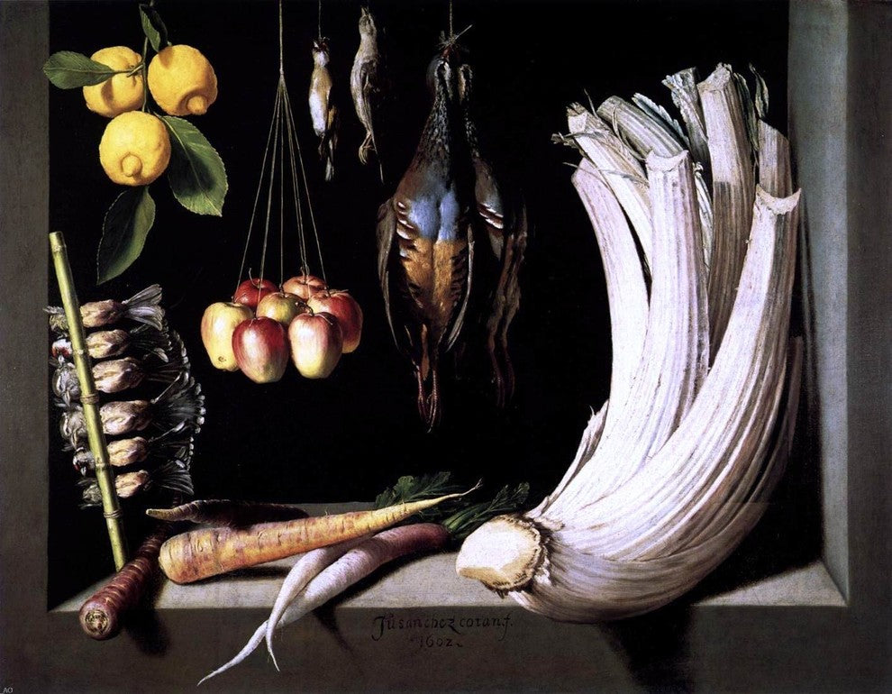 Juan Sanchez Cotan Still-Life with Game  Vegetable and Fruit Gallery Wrap Canvas