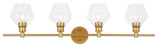 Elegant Lighting LD2320 Gene 4 Light 38"W Vanity Light - Brass