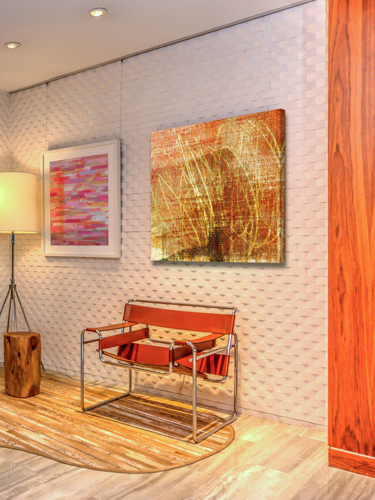 "Analog II" Painting Print on Canvas by Aryai