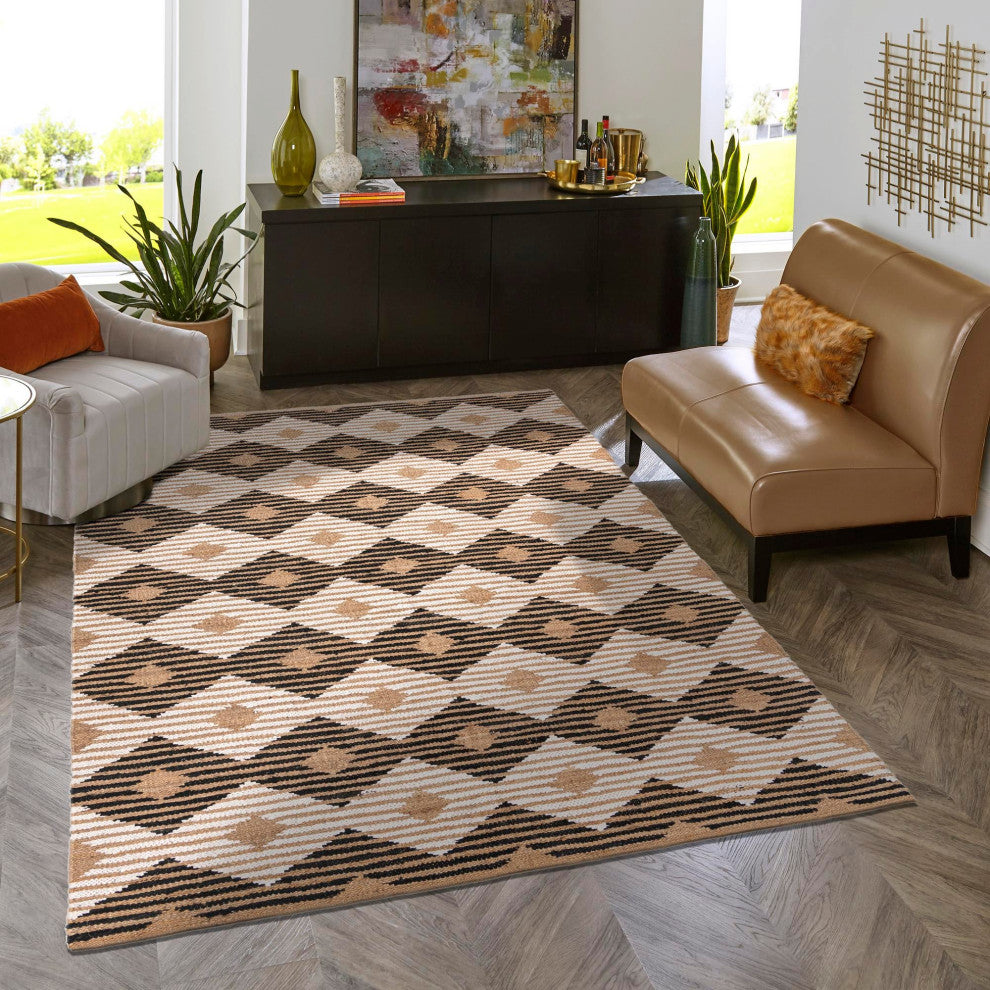 Contemporary Rectangle Area Rug 10'x13'11" Jacqueline Collection
