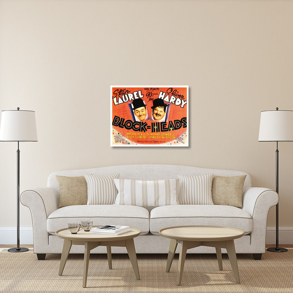 "Laurel & Hardy - Block-Heads, 1938" Canvas by Hollywood Photo Archive, 40x31"