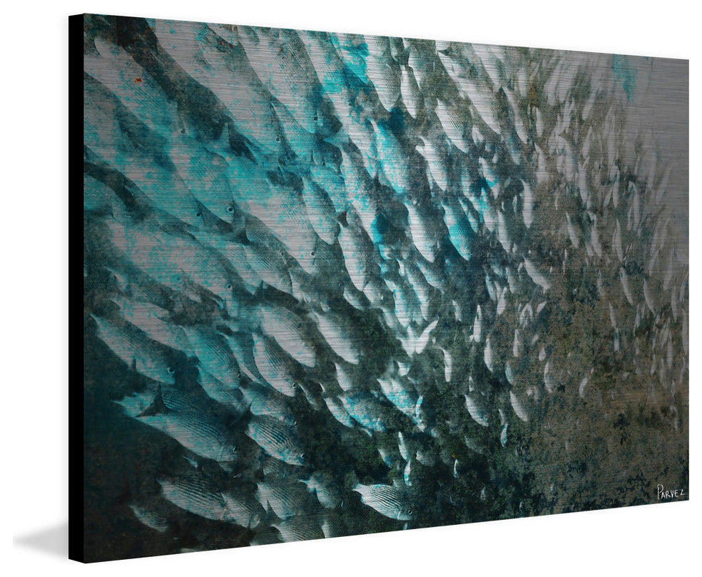 "School" Print on Brushed Aluminum, 60"x40"