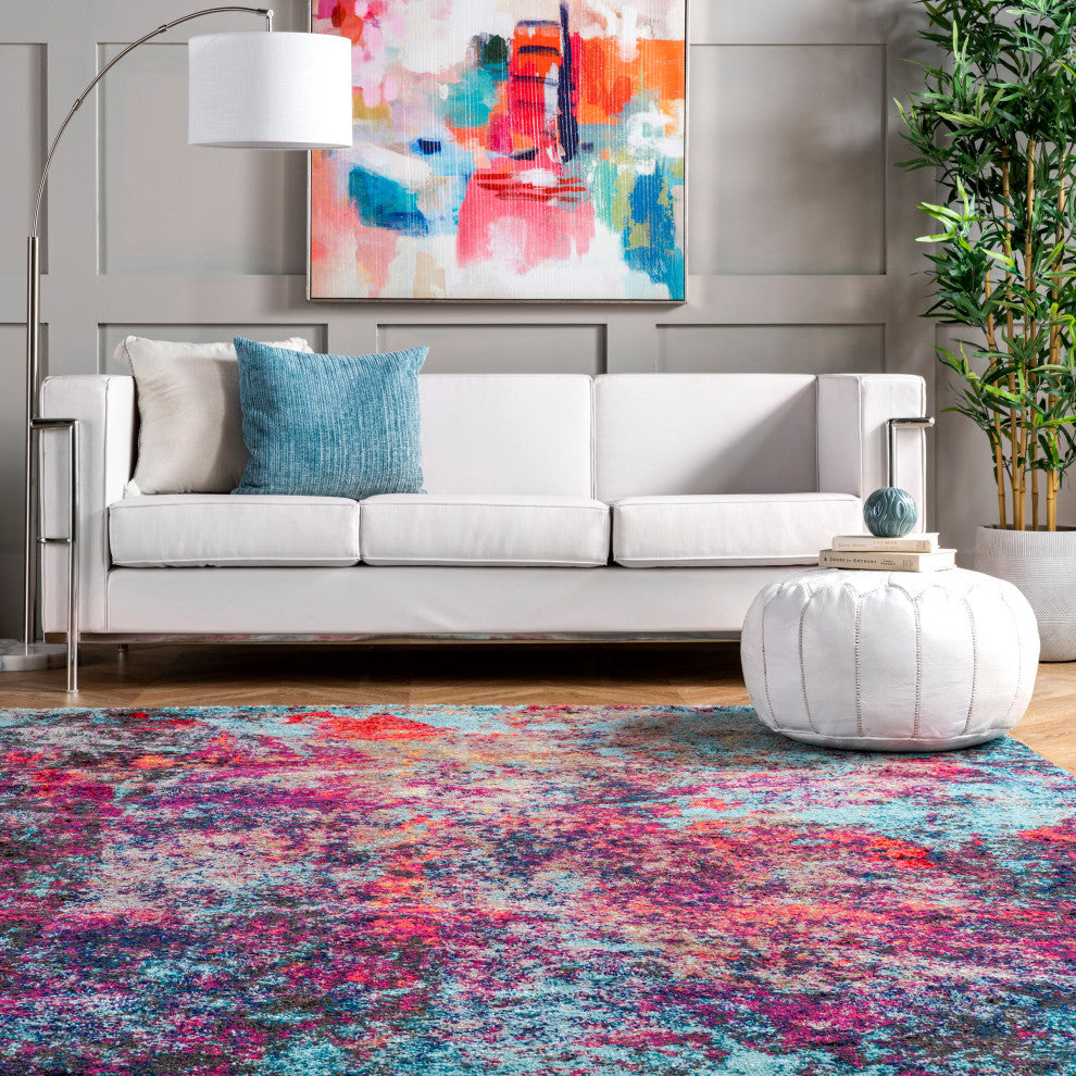 Nuloom Cloud Nebula Abstract Area Rug, Multicolor 8'x10'