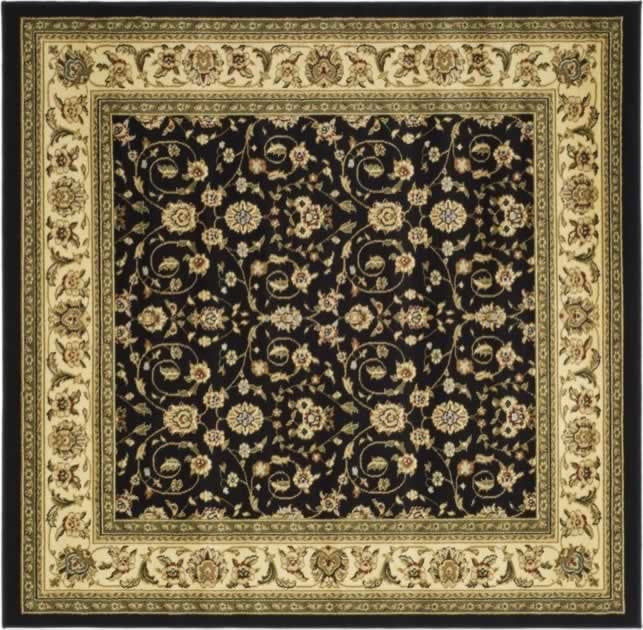 Safavieh Lyndhurst LNH316B 8' Square Black Rug