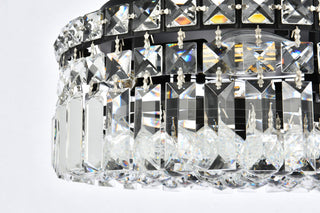 Elegant Lighting V2030F12/RC Maxime 4 Light 12"W Flush Mount Drum - Chrome