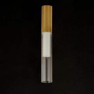 ET2 E11011 Reeds 2"W LED Smart Suspension Mini Pendant - Gold