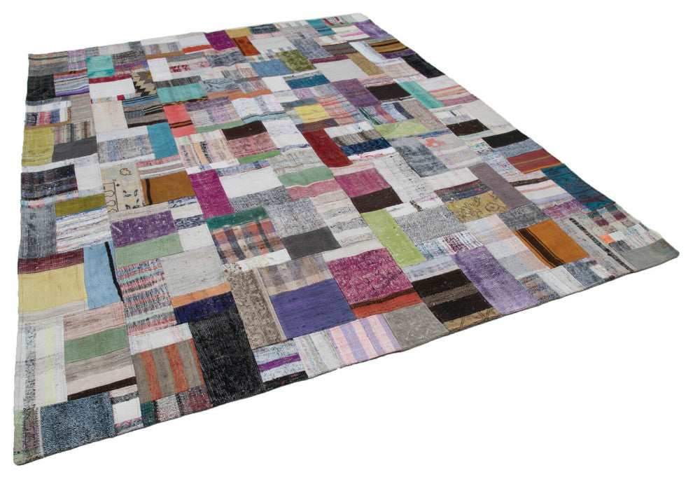 Rug N Carpet - Handmade Turkish 8' 3'' x 10' 0'' Rustic Patchwork Kilim Rug