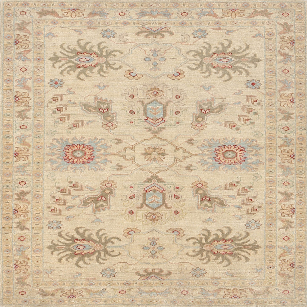 Ahgly Company Indoor Square Traditional Area Rugs, 6' Square
