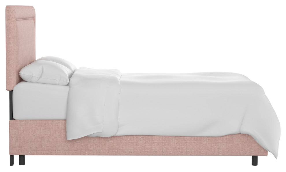 Ana Cal King Square Bed, Zuma Rosequartz