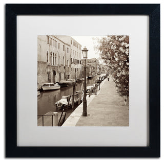 Alan Blaustein 'Venezia V' Art, Black Frame, White Mat, 16x16