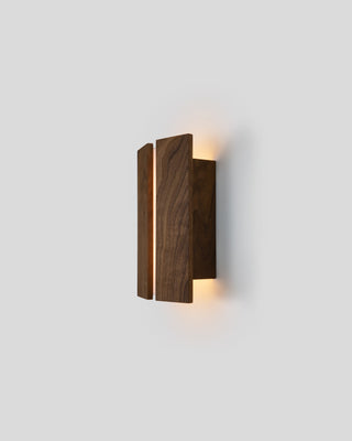 Rima LED Sconce, Walnut, Frosted, 3500k Led, P1 Driver