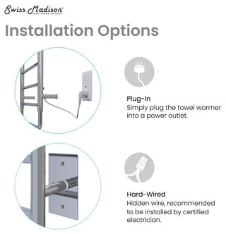 Ivy 8-Bar Electric Towel Warmer, Chrome