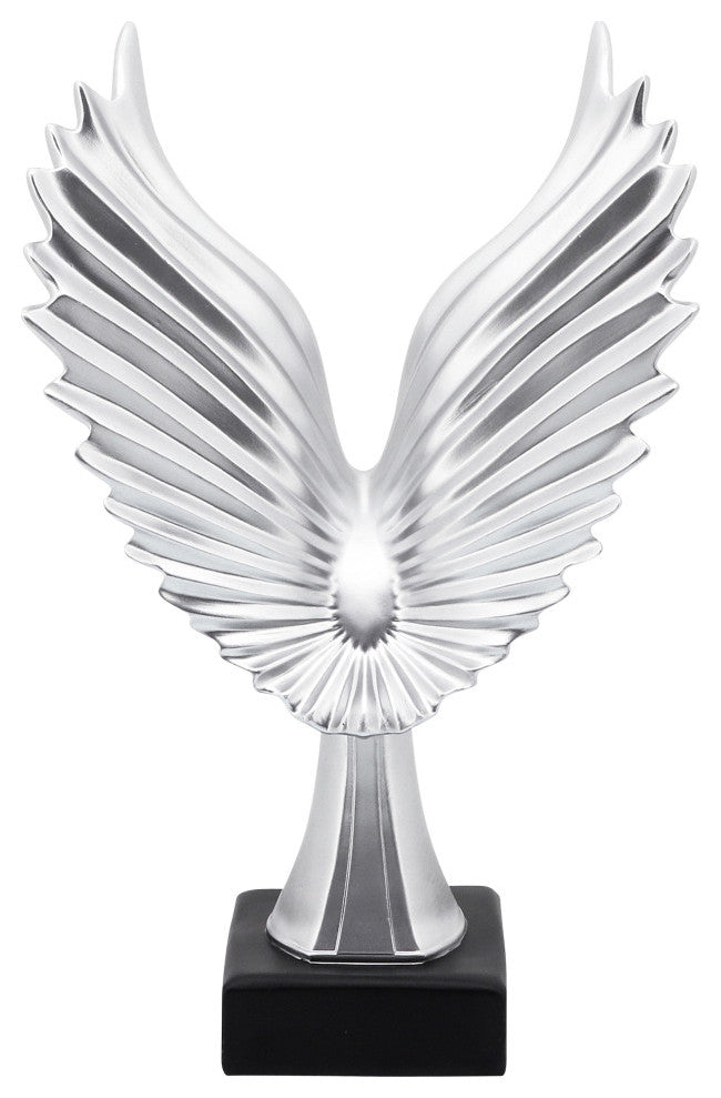 Resin 14" Eagle Table Accent, Silver